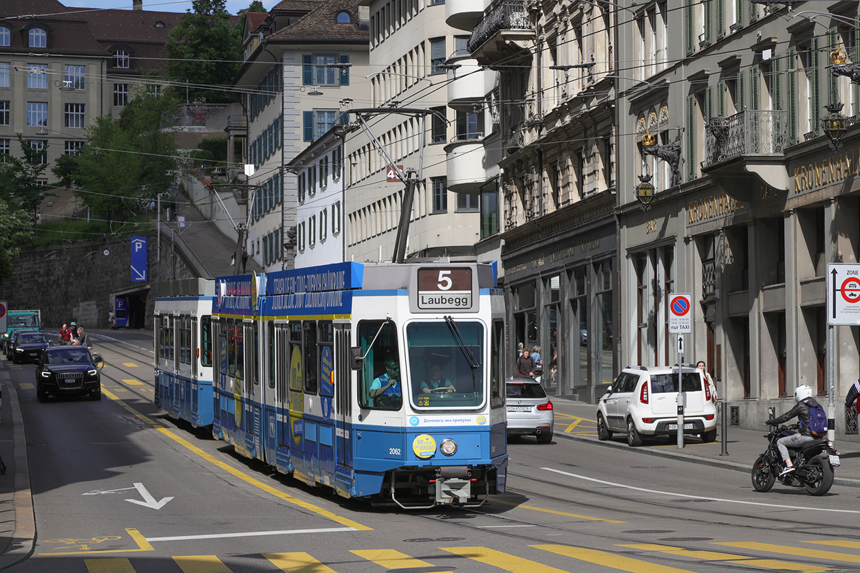 Цюрих, SWP/SIG/BBC Be 4/6 "Tram 2000" № 2062