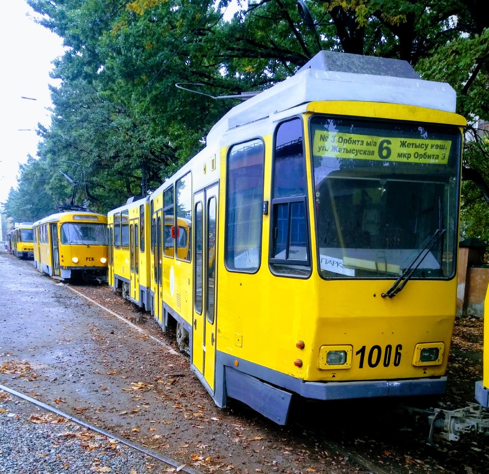 Алматы, Tatra KT4DtM № 1006; Алматы, Tatra KT4DtM № 1010; Алматы, Tatra T3D № РСВ