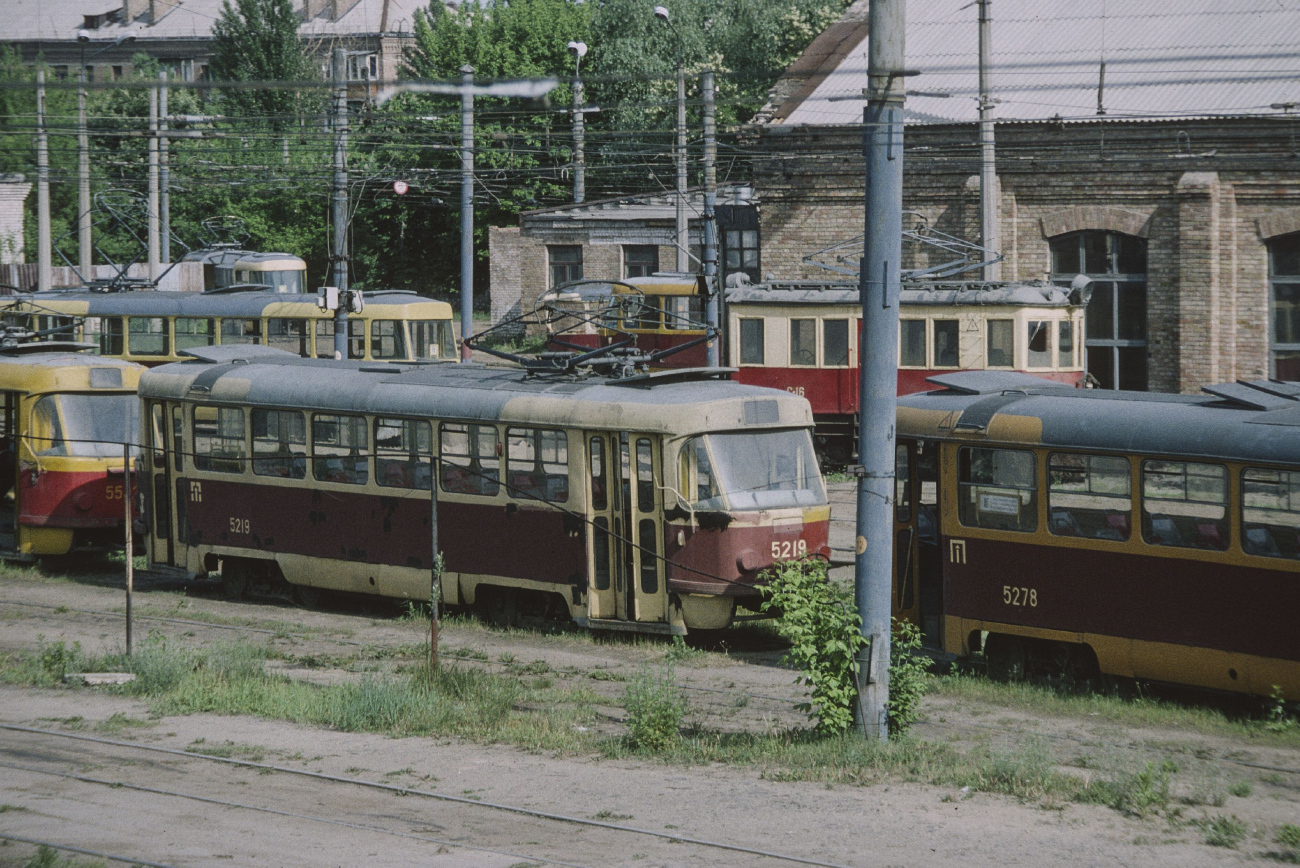 Киев, Tatra T3SU (двухдверная) № 5219; Киев, Tatra T3SU (двухдверная) № 5278; Киев — Исторические фотографии