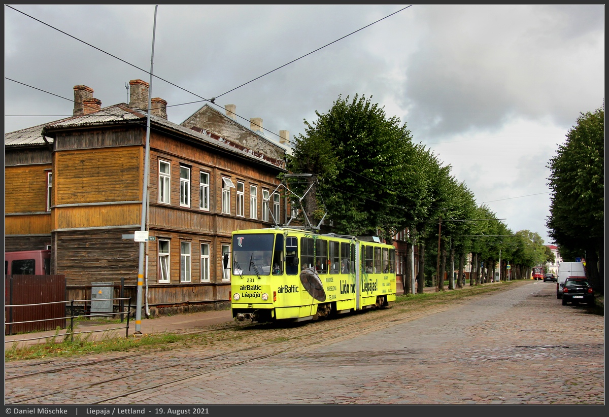 Лиепая, Tatra KT4SU № 231