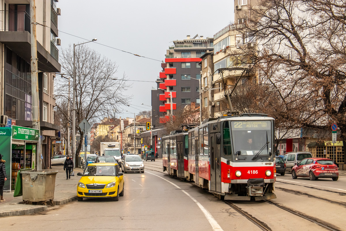 Sofia, Tatra T6A5 N°. 4186