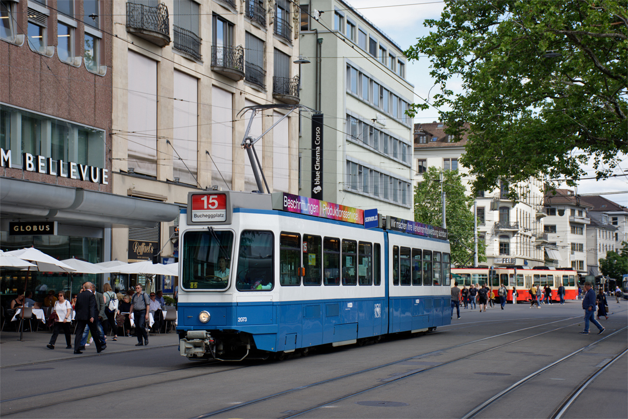 Цюрих, SWP/SIG/BBC Be 4/6 "Tram 2000" № 2073