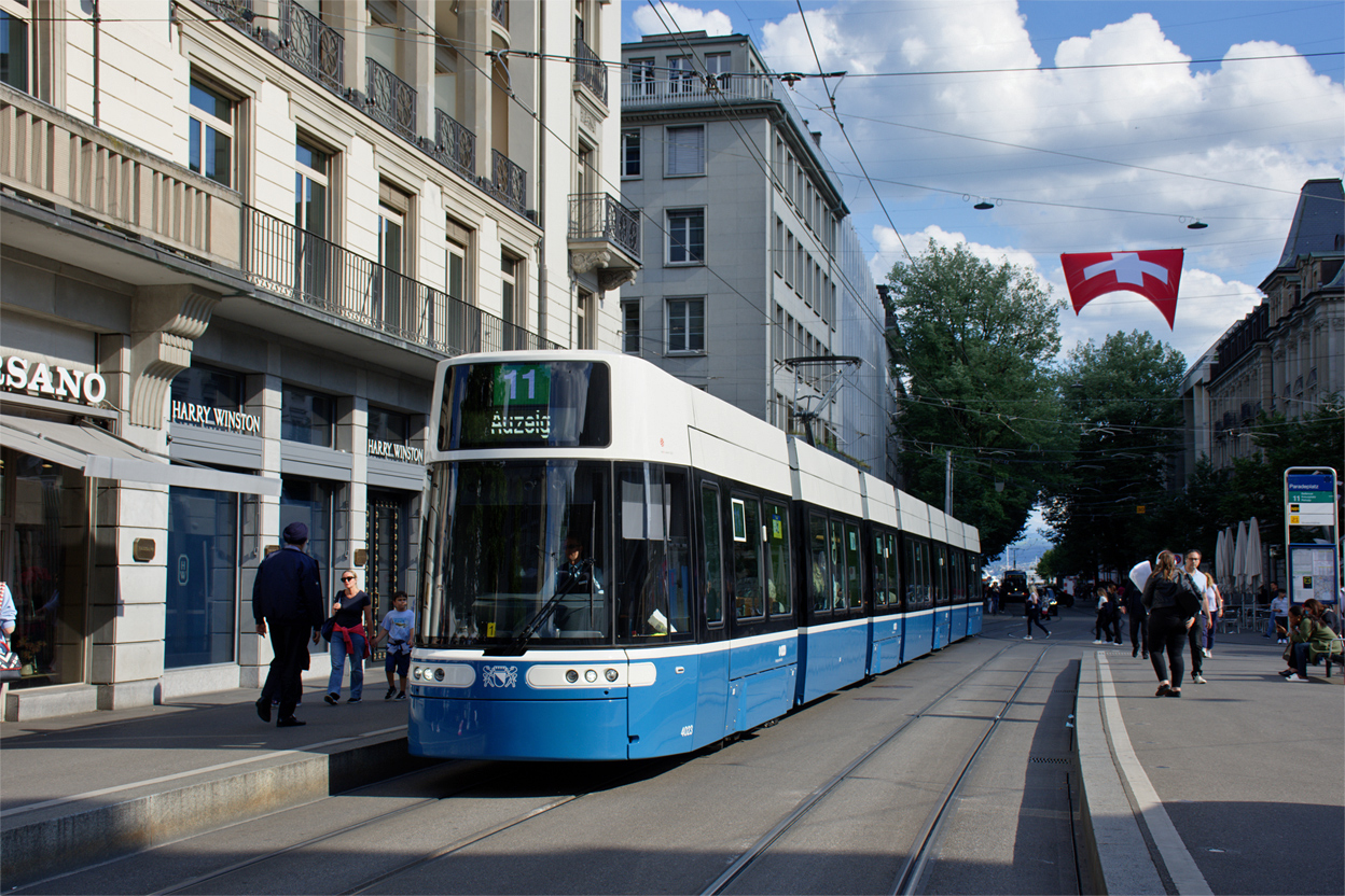 Цюрих, Alstom Flexity Zürich № 4023