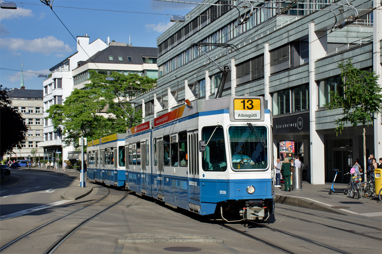 Цюрих, SWS/SWP/BBC Be 4/6 "Tram 2000" № 2039