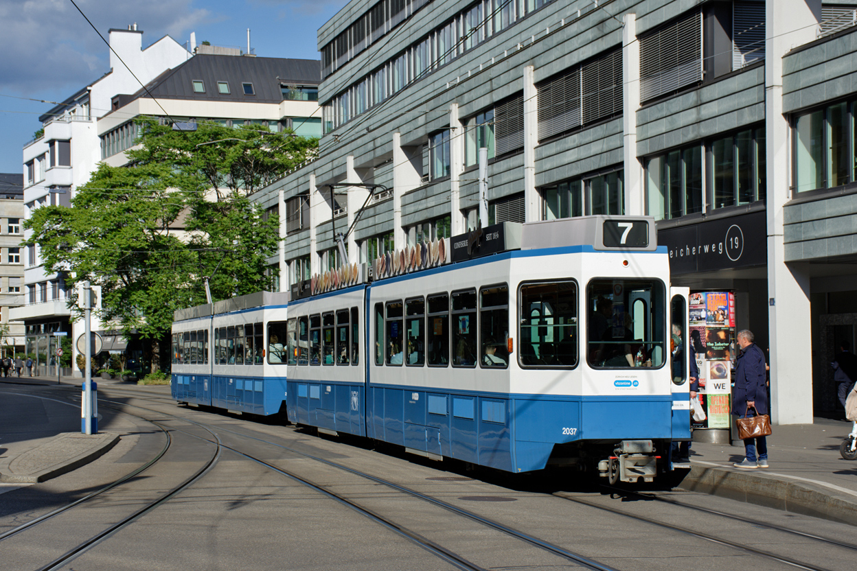 Цюрих, SWS/SWP/BBC Be 4/6 "Tram 2000" № 2037