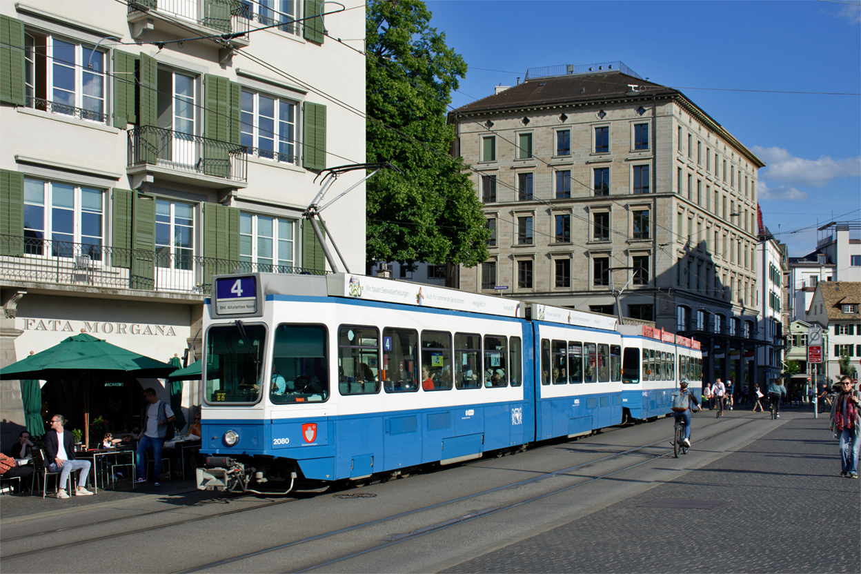 Цюрих, SWP/SIG/BBC Be 4/6 "Tram 2000" № 2080