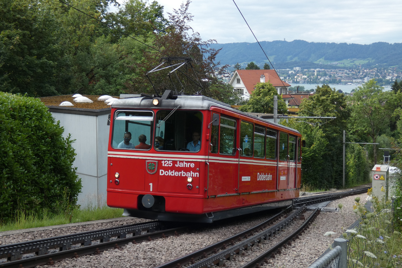 Цюрих, Gangloff/BBC/SLM Bhe 1/2 № 1; Цюрих — Zahnradbahn Dolderbahn