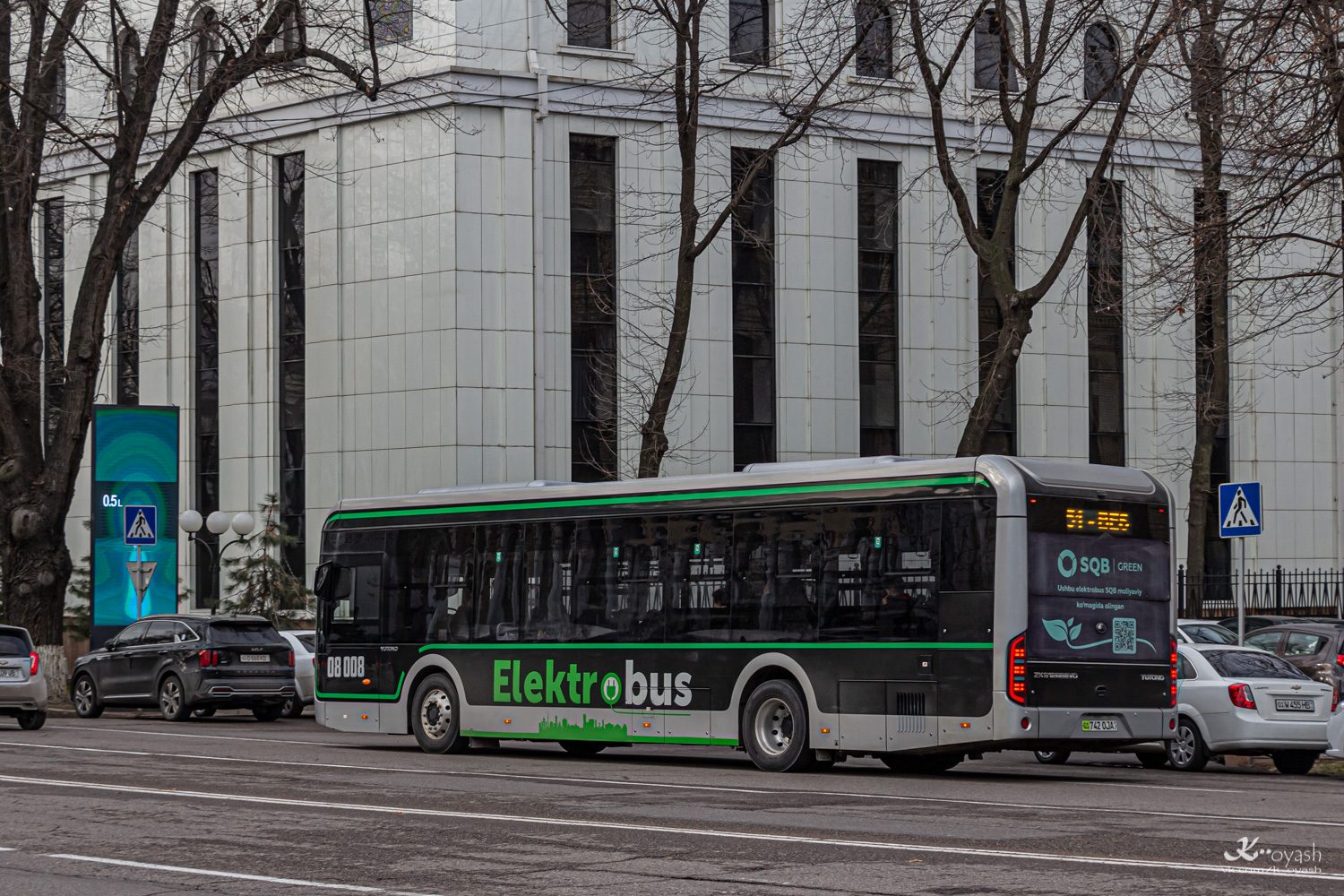 Tashkent, Yutong ZK6126BEVG № 08008