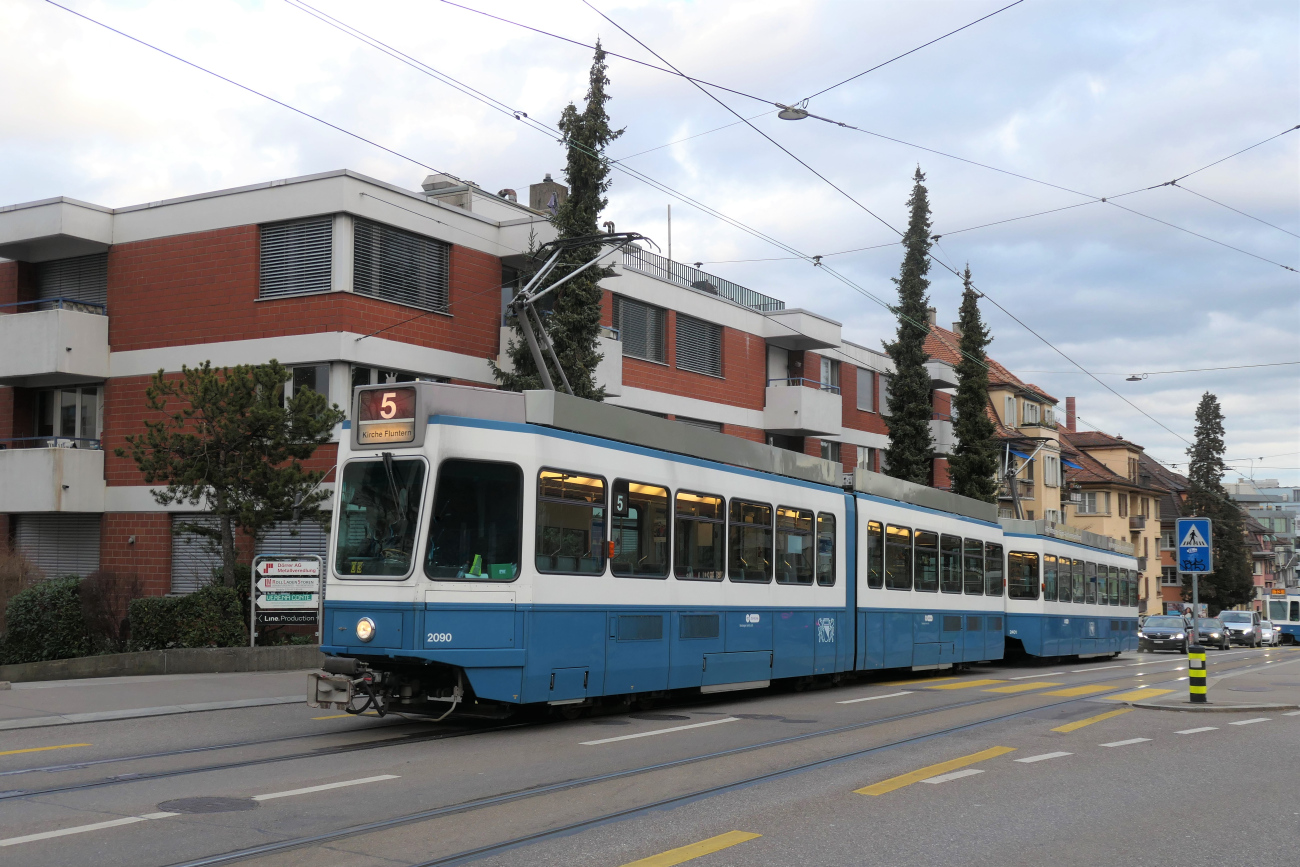 Цюрих, SWP/SIG/BBC Be 4/6 "Tram 2000" № 2090