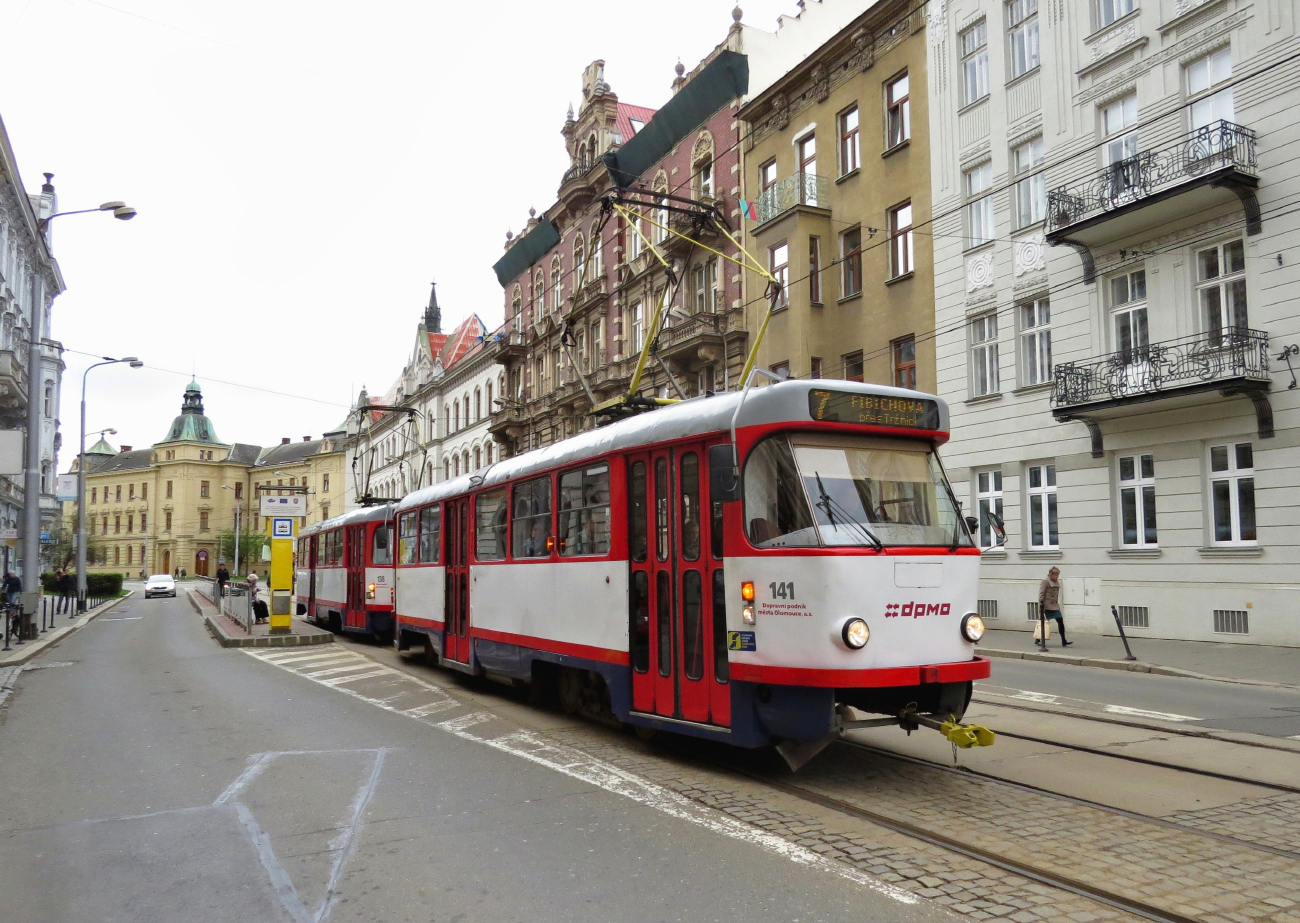 Оломоуц, Tatra T3 № 141; Оломоуц, Tatra T3 № 138 Оломоуц, Tatra T3 № 141; Оломоуц, Tatra T3 № 138