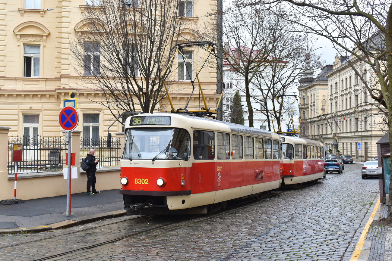 Прага, Tatra T3R.P № 8302