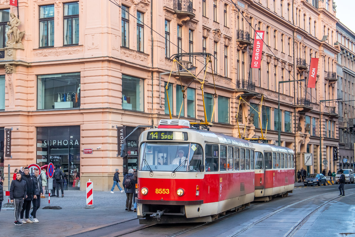 Прага, Tatra T3R.P № 8553