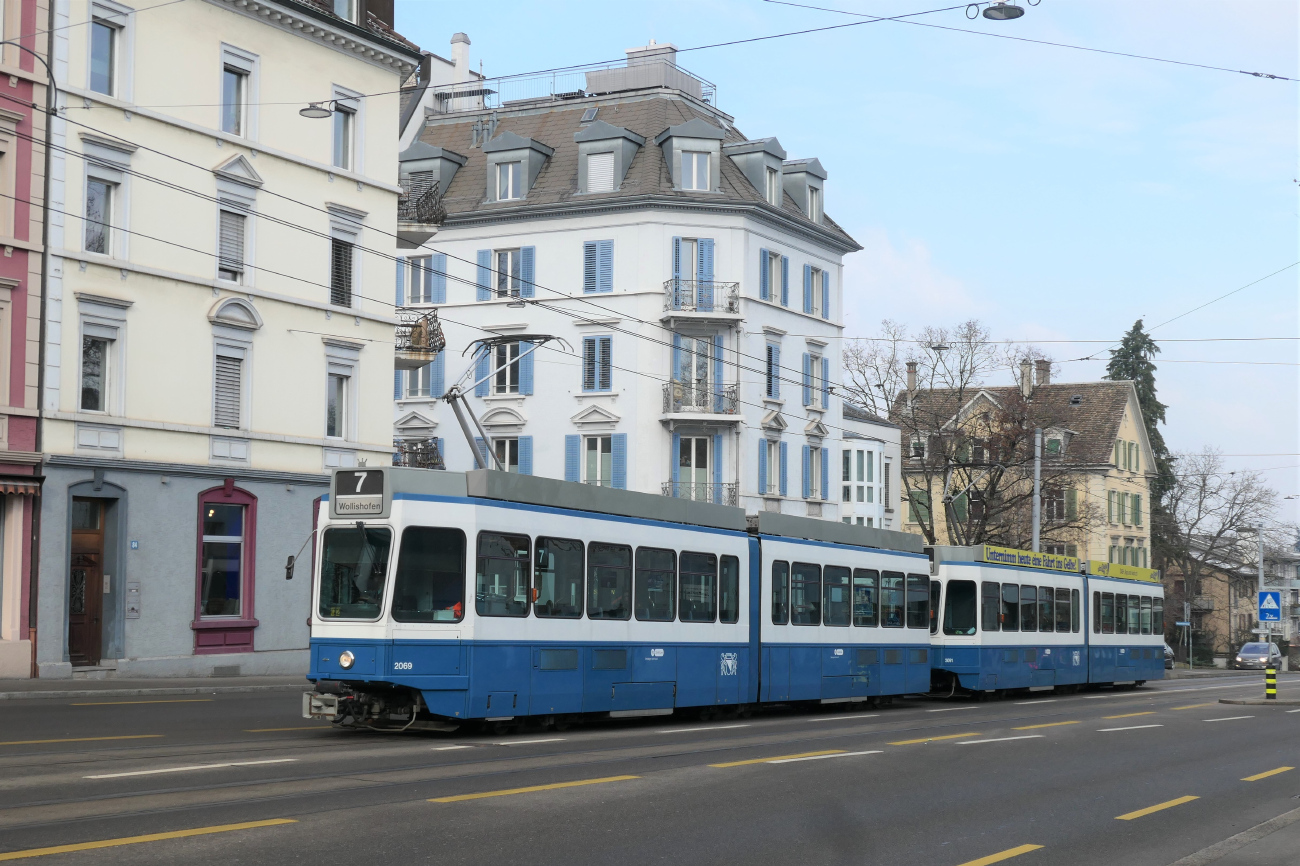 Цюрих, SWP/SIG/BBC Be 4/6 "Tram 2000" № 2069