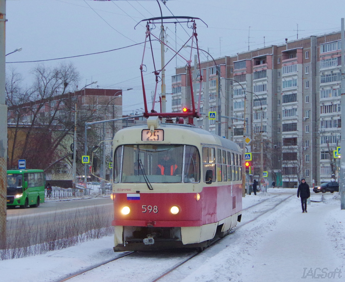 Екатеринбург, Tatra T3SU № 598