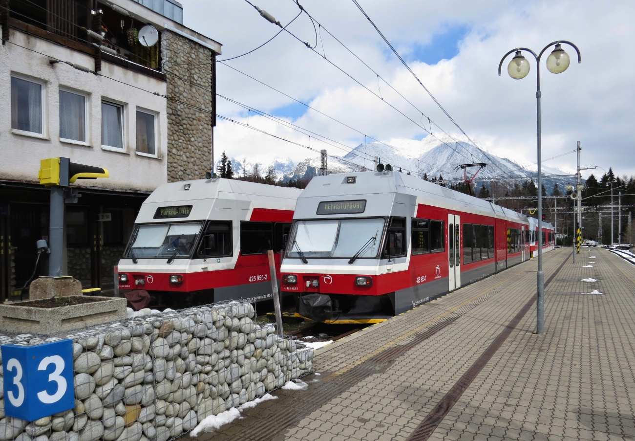 Высоке-Татры, Stadler GTW 2/6 № 425.953-7; Высоке-Татры — Линии и инфраструктура ТЭЖ/ЗЖ