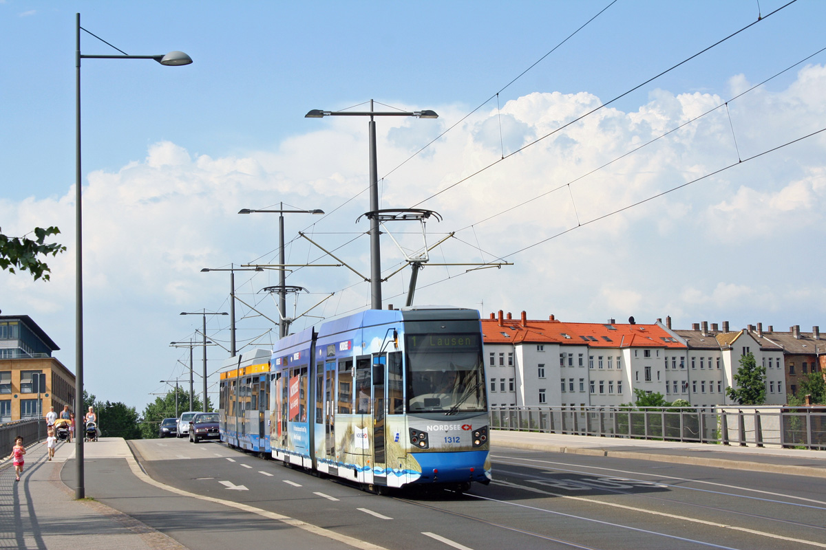 Лейпциг, Leoliner Fahrzeug-Bau Leipzig NGTW6L № 1312
