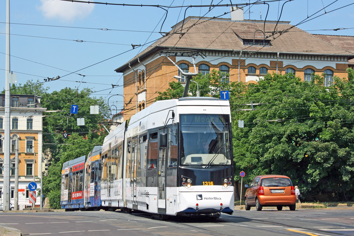 Лейпциг, Leoliner Fahrzeug-Bau Leipzig NGTW6L № 1316