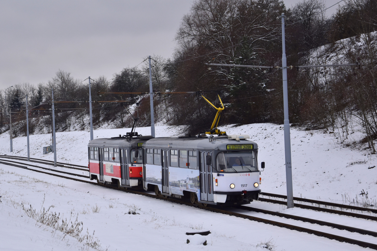 Брно, Tatra T3R.PV № 1517; Брно, Tatra T3R.PV № 1558