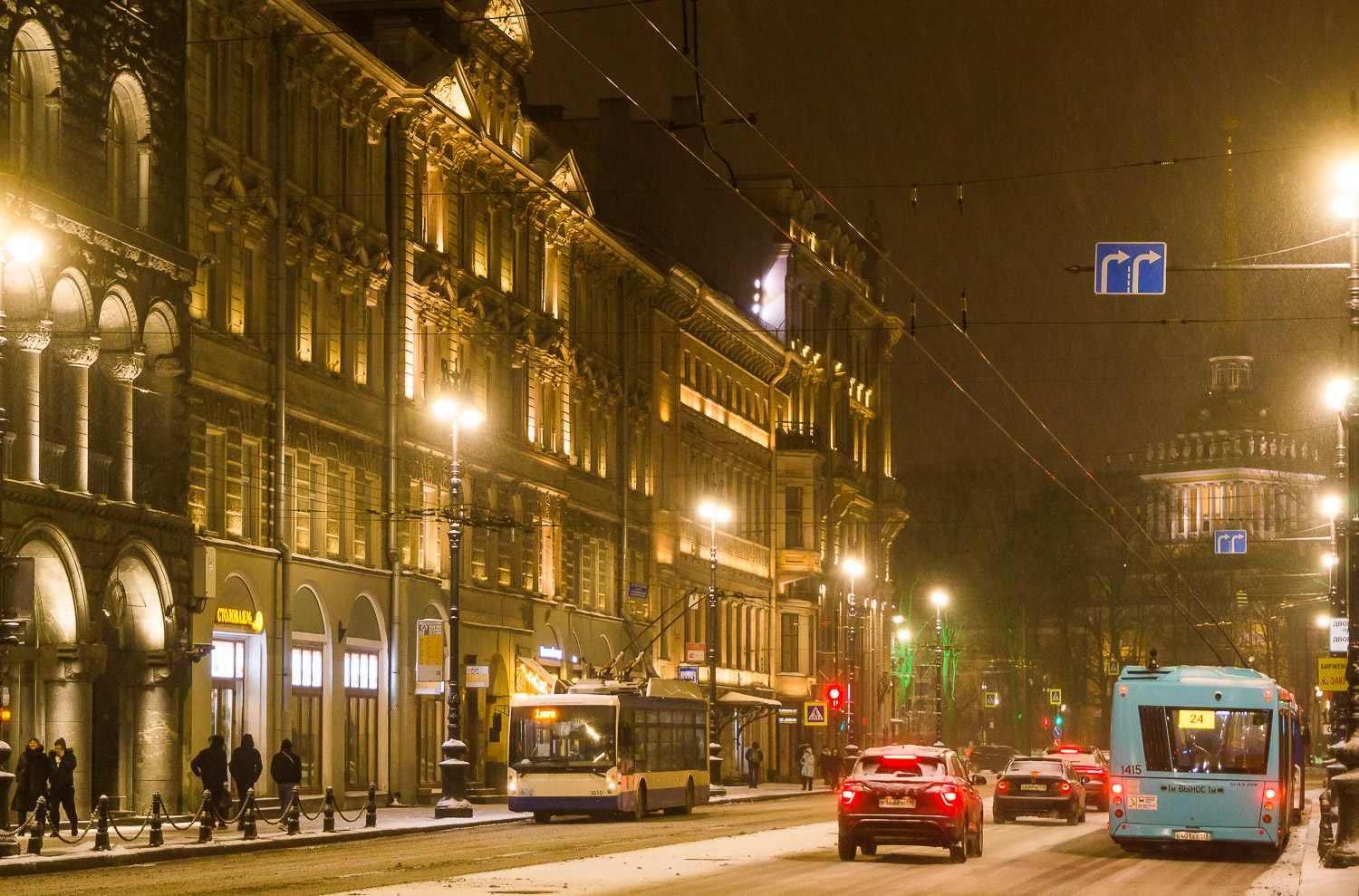 Санкт-Петербург, Тролза-5265.00 «Мегаполис» № 3510; Санкт-Петербург — Троллейбусные линии и инфраструктура