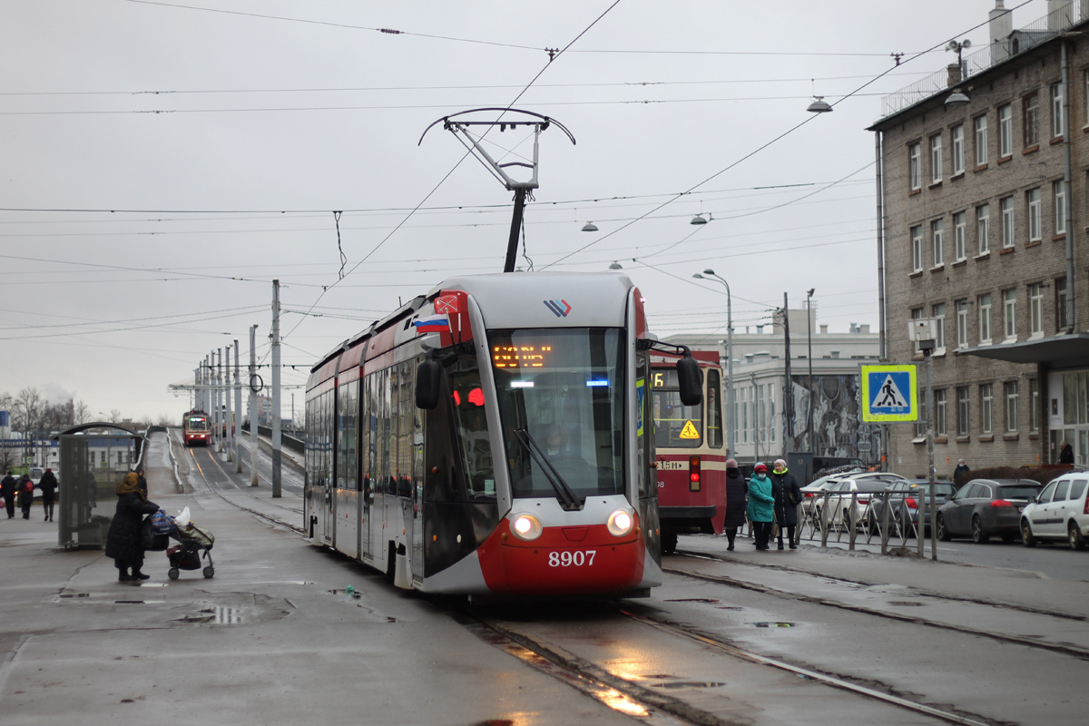 Санкт-Петербург, 71-801 (Alstom Citadis 301 CIS) № 8907