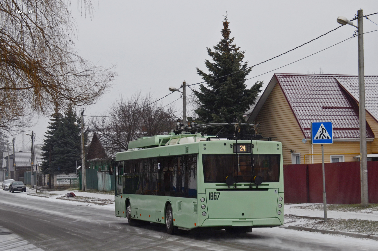 Homiel, MAZ-203T70 Br. 1867; Homiel — Traffic on sections using autonomous running
