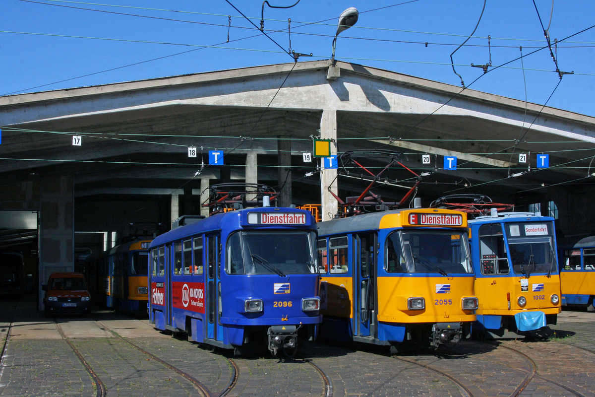 Leipzig, Tatra T4D-M2 № 2096; Leipzig, Tatra T4D-M2 № 2055 Leipzig, Tatra T4D-M2 № 2096; Leipzig, Tatra T4D-M2 № 2055
