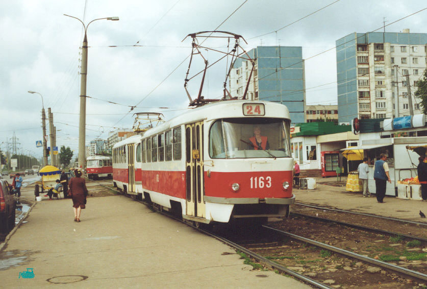 Самара, Tatra T3SU (двухдверная) № 1163