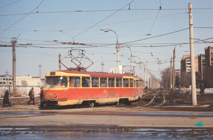 薩馬拉, Tatra T3SU (2-door) # 2002; 薩馬拉 — Historical photos — Tramway and Trolleybus (1992-2000)