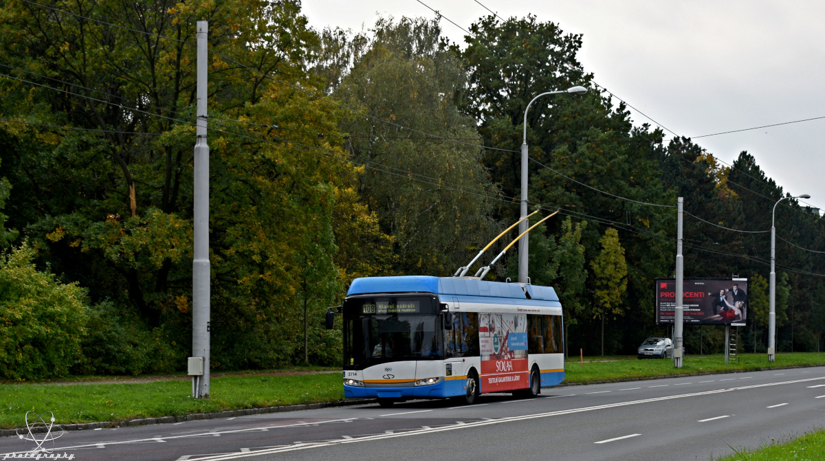 Острава, Solaris Trollino III 12 AC № 3714
