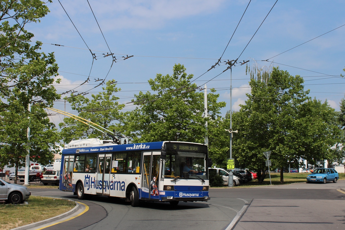 Пардубице, Škoda 21Tr № 398
