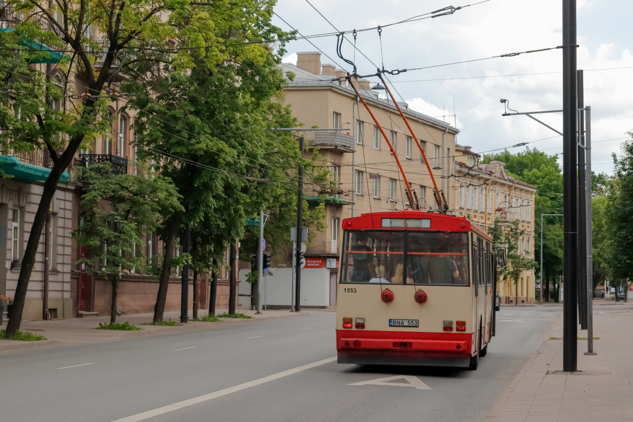Вильнюс, Škoda 14Tr89/6 № 1553