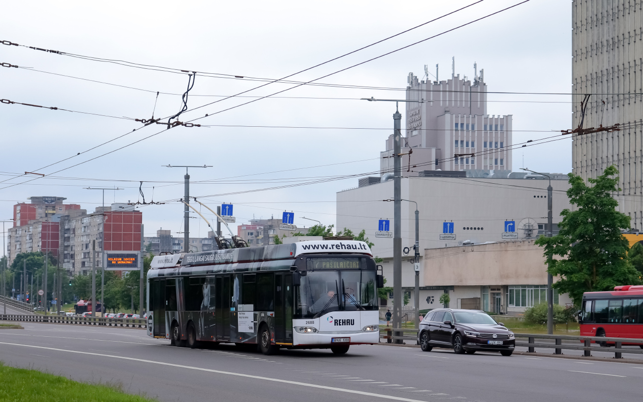 Вильнюс, Solaris Trollino II 15 AC № 2688