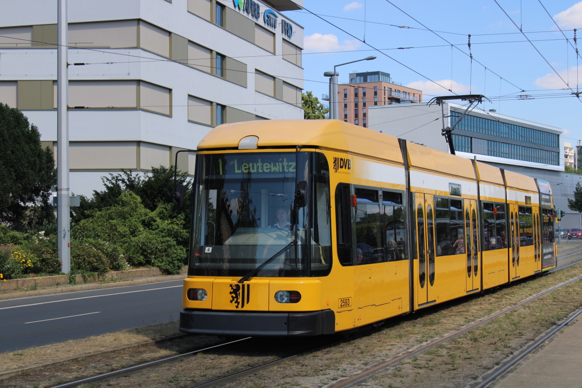 Дрезден, SachsenTram NGT 6 DD ZR № 2593