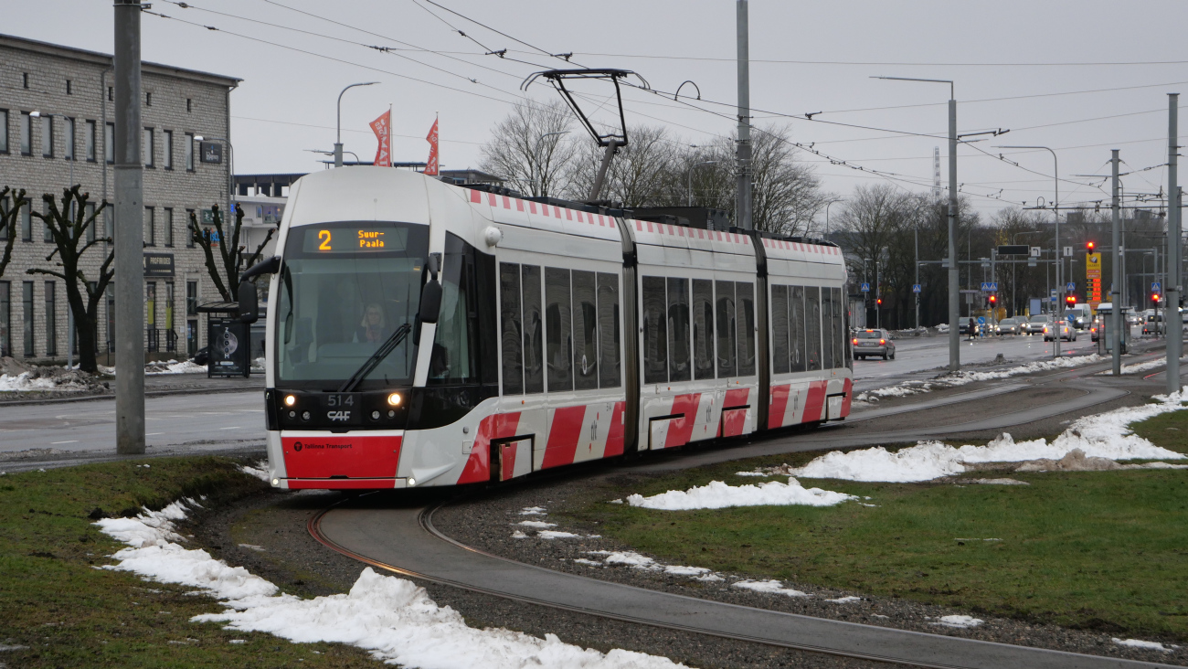 Таллин, CAF Urbos AXL № 514