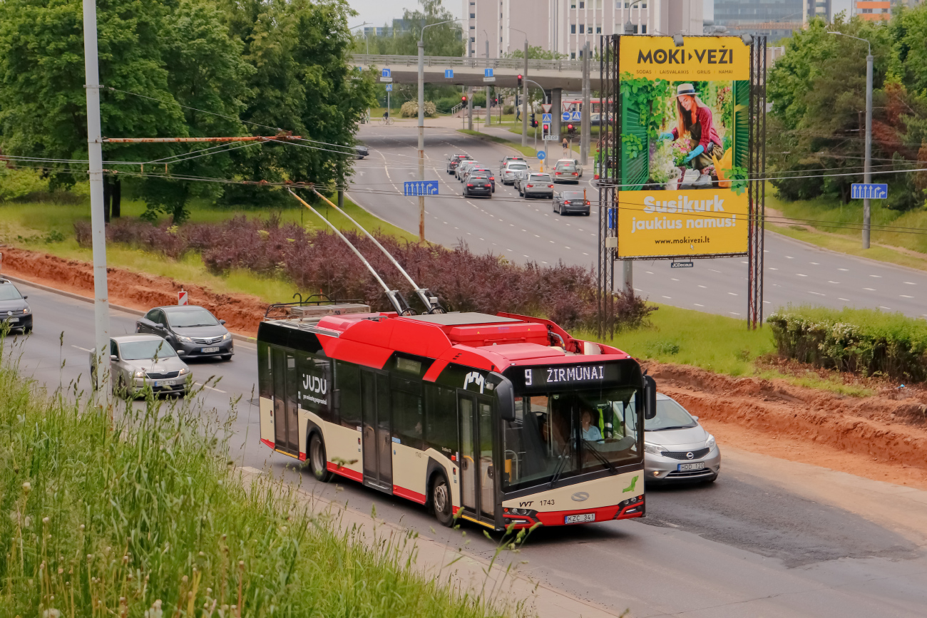 Вильнюс, Solaris Trollino IV 12 Škoda № 1743
