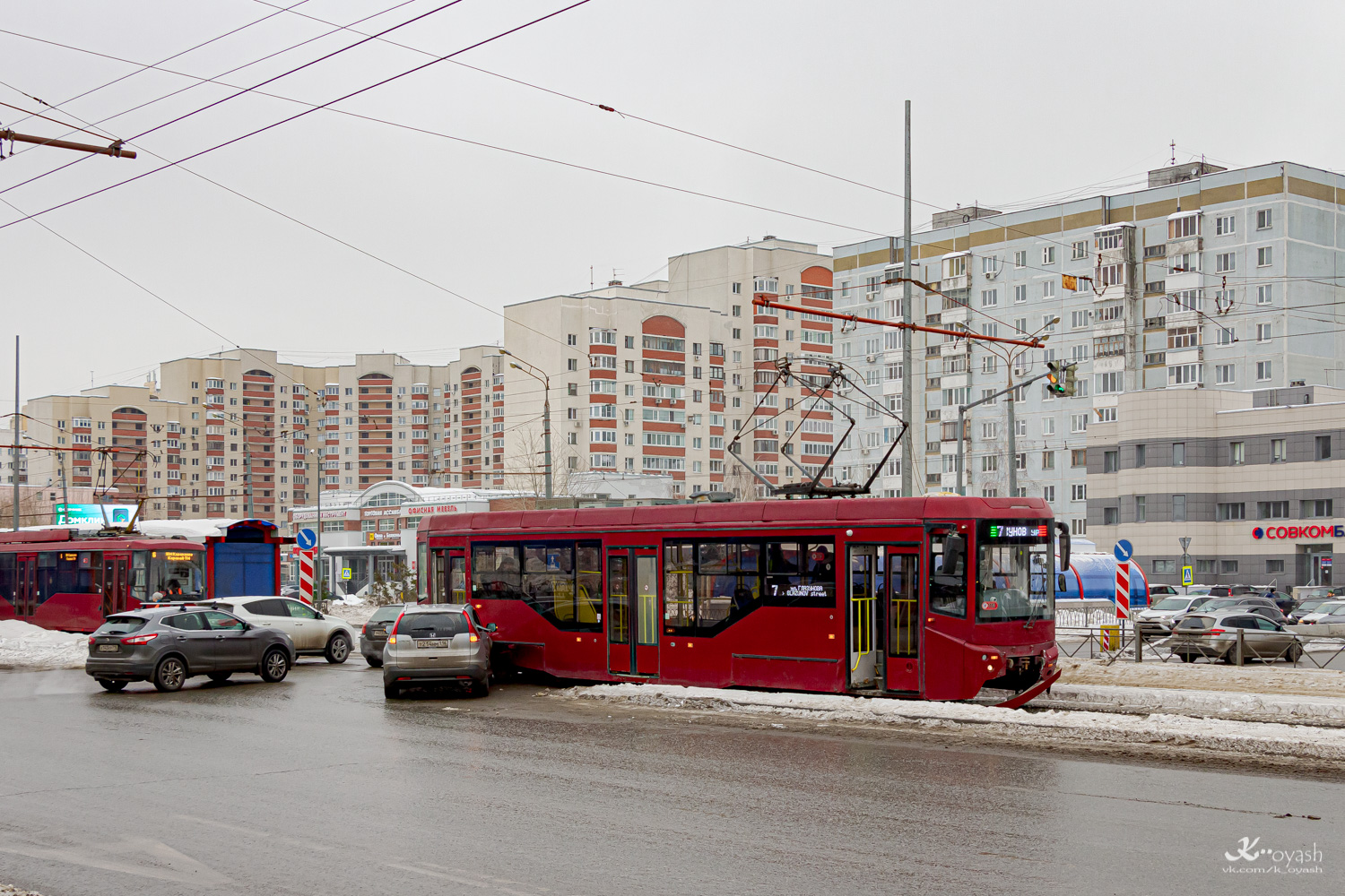 Казань, 71-407-01 № 1113; Казань — ДТП и прочие происшествия с электротранспортом