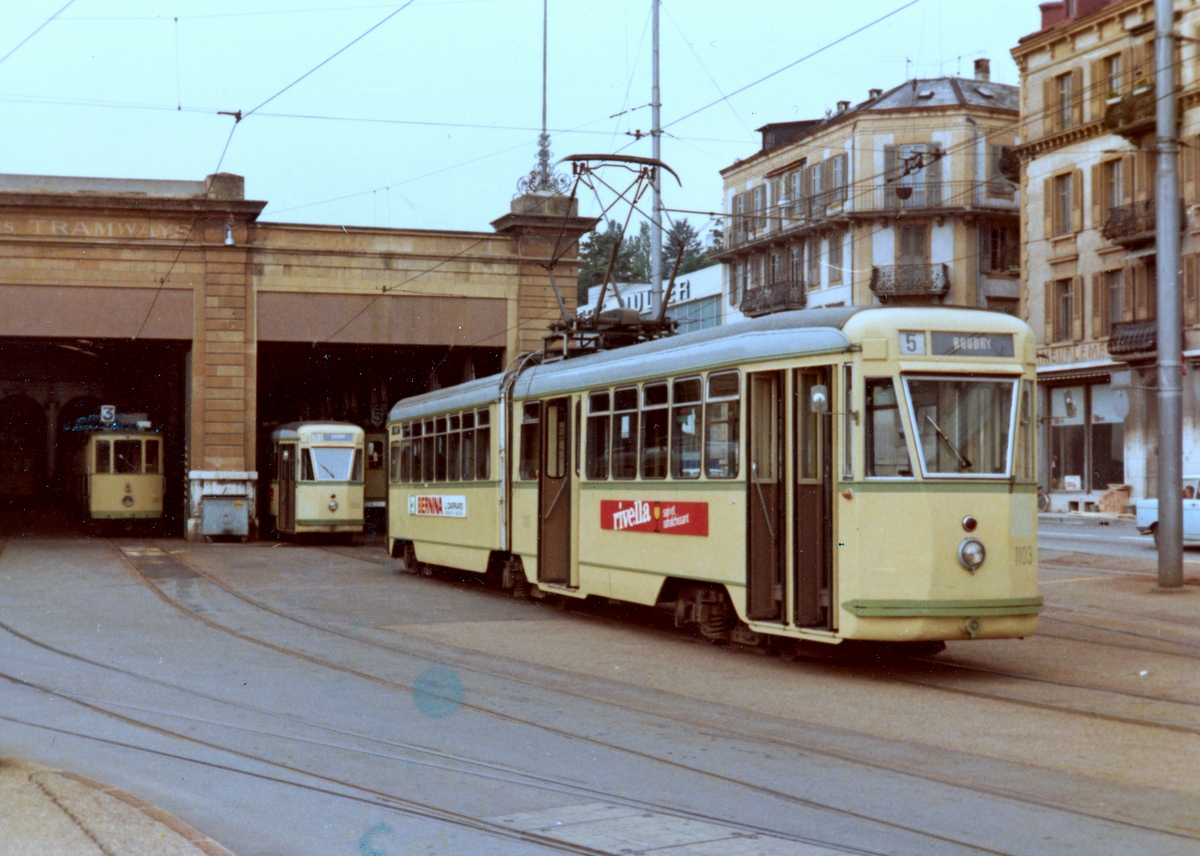 Neuchâtel, Breda M6/2 č. 1103; Neuchâtel — Old photos