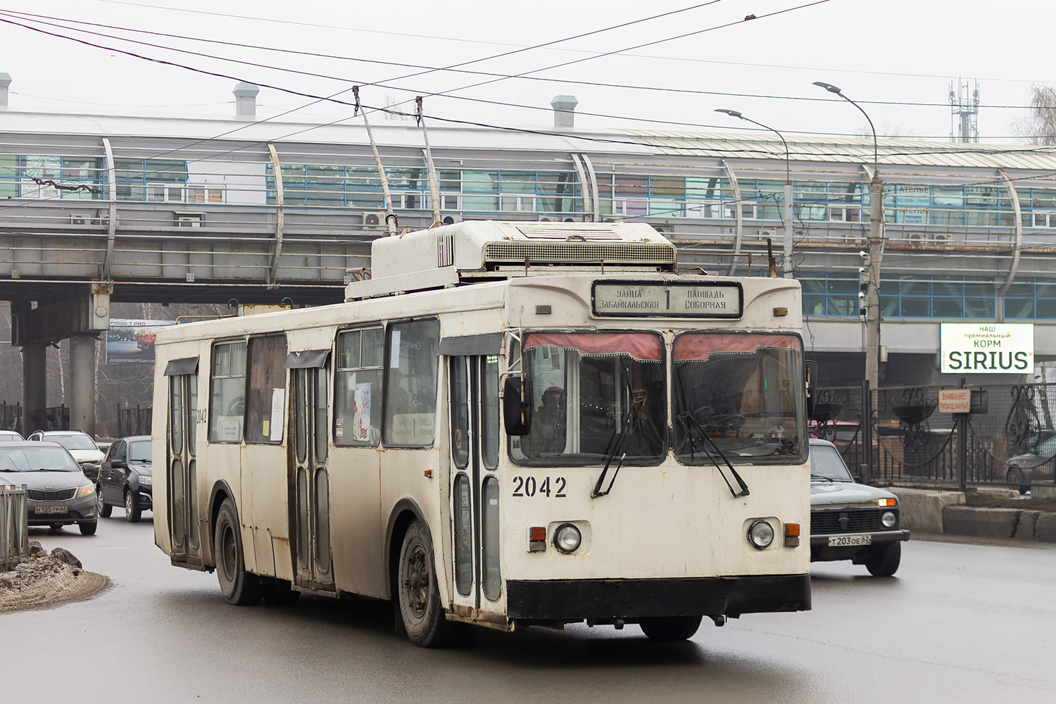 Рязань, ЗиУ-682ГМ1 (с широкой передней дверью) № 2042 Рязань, ЗиУ-682ГМ1 (с широкой передней дверью) № 2042