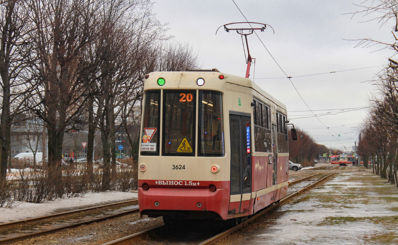 Санкт-Петербург, ЛМ-68М2 (мод. СПб ГЭТ) № 3624