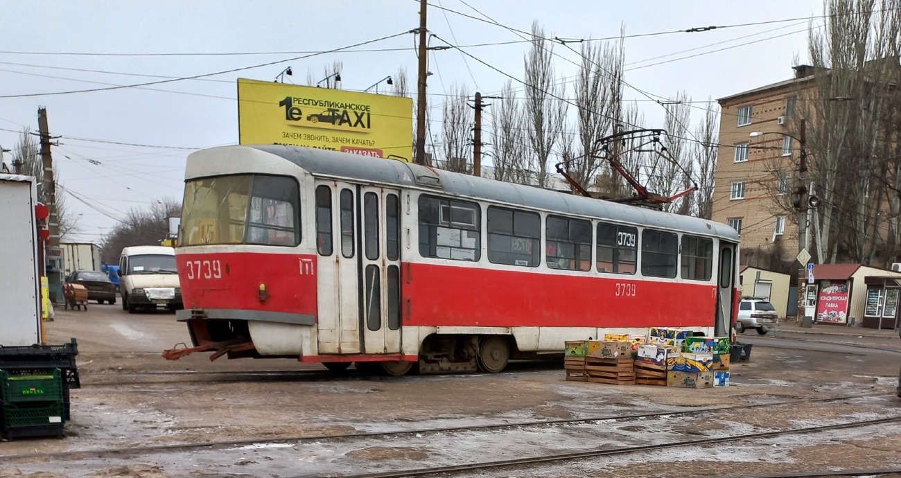 Донецк, Tatra T3SU (двухдверная) № 3739