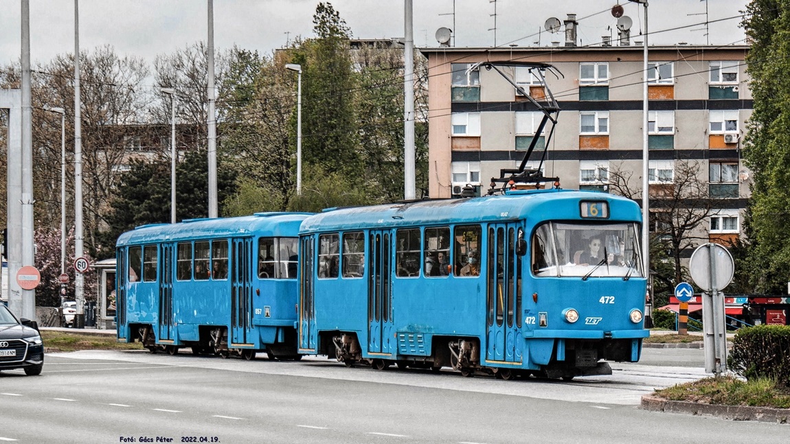 Загрэб, Tatra T4YU № 472
