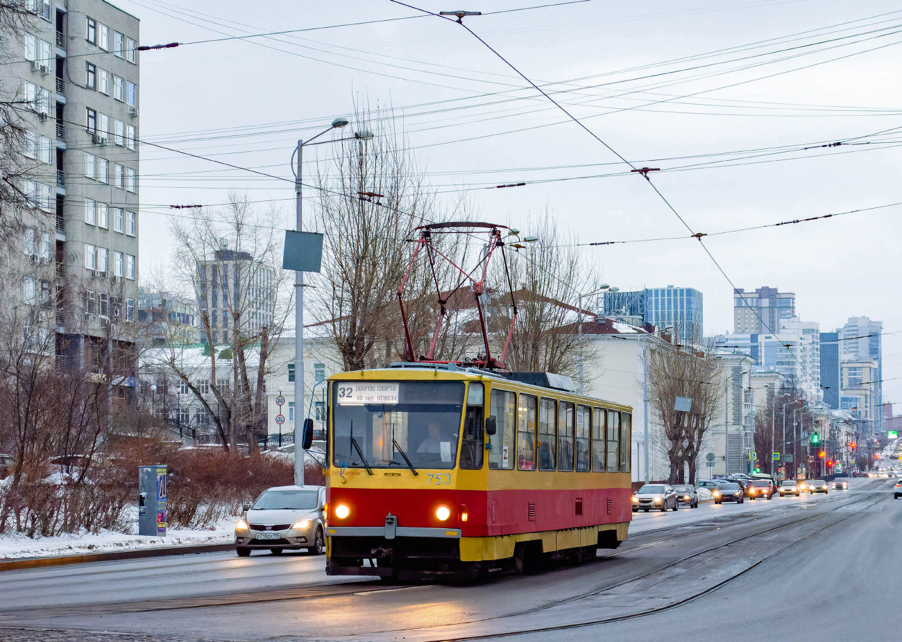 Екатеринбург, Tatra T6B5SU № 753