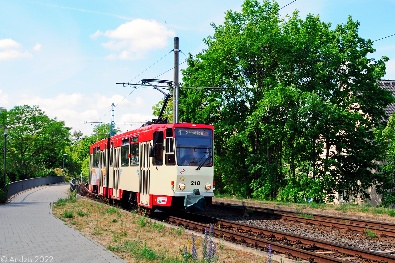 Frankfurt an der Oder, Tatra KT4DM — 218 Frankfurt an der Oder, Tatra KT4DM — 218