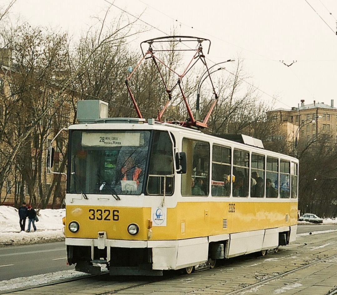 Москва, Tatra T7B5 № 3326