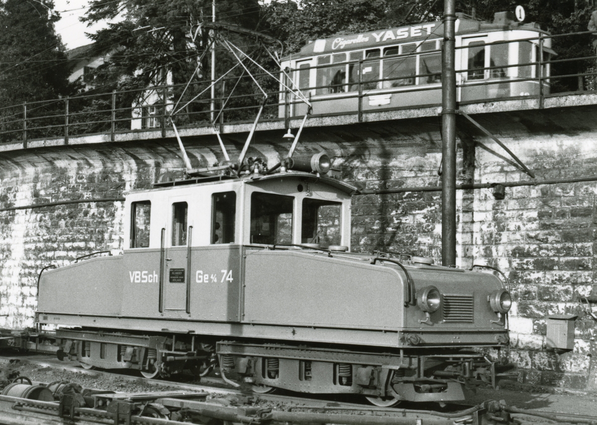 Schaffhausen, Electric locomotive č. 74; Schaffhausen — Old photos