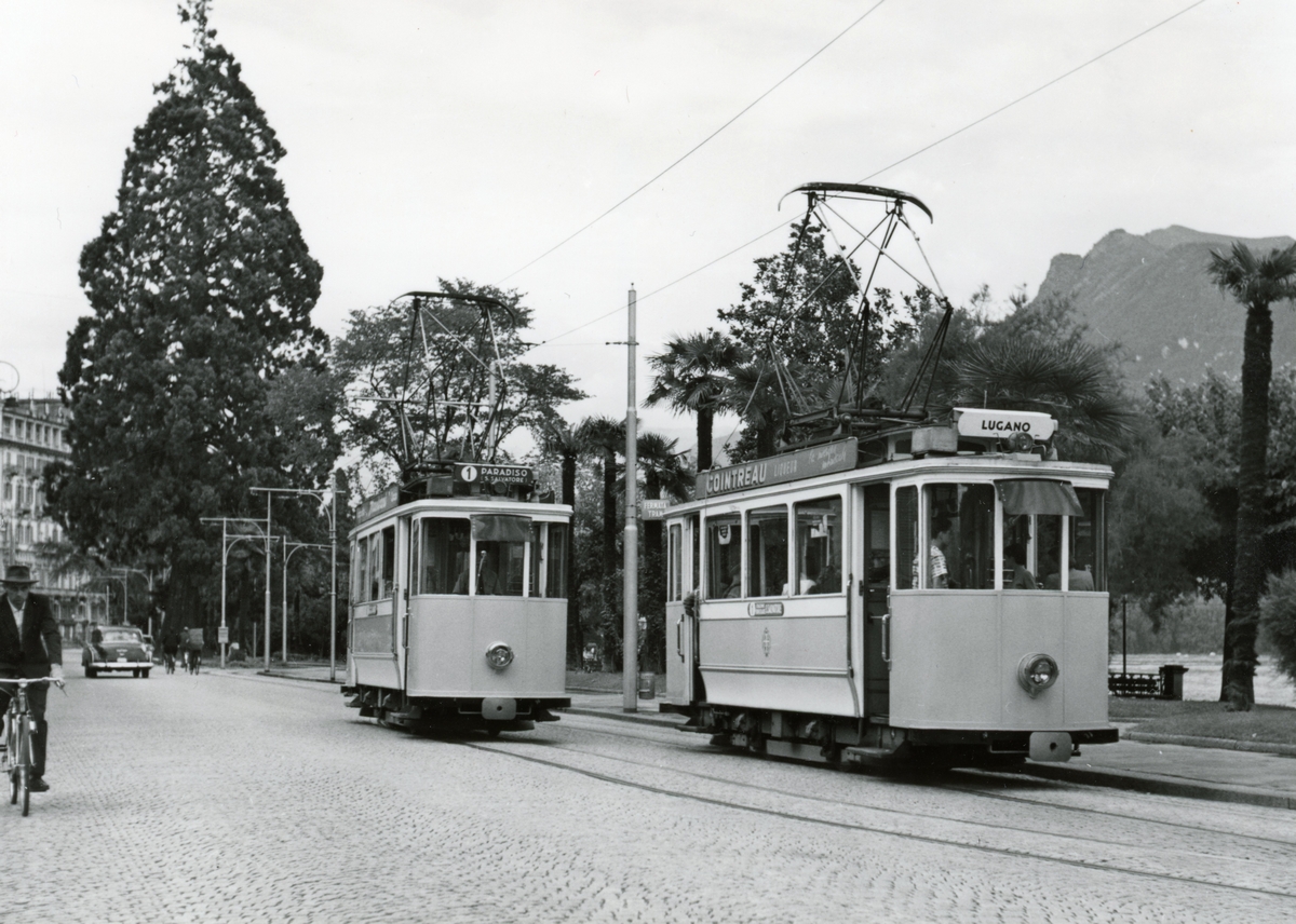 Лугано, SWS/Alioth Ce 2/2 № 4; Лугано, SWS/Alioth Ce 2/2 № 5; Лугано — Старые фотографии Лугано, SWS/Alioth Ce 2/2 № 4; Лугано, SWS/Alioth Ce 2/2 № 5; Лугано — Старые фотографии