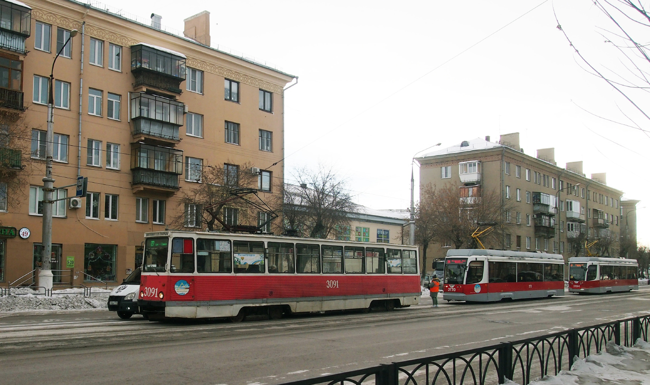 Магнитогорск, 71-605 (КТМ-5М3) № 3091
