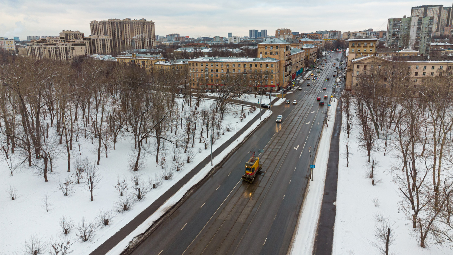 Москва, ВТК-01 № 0515; Москва — Виды с высоты; Москва — Трамвайные линии: ВАО