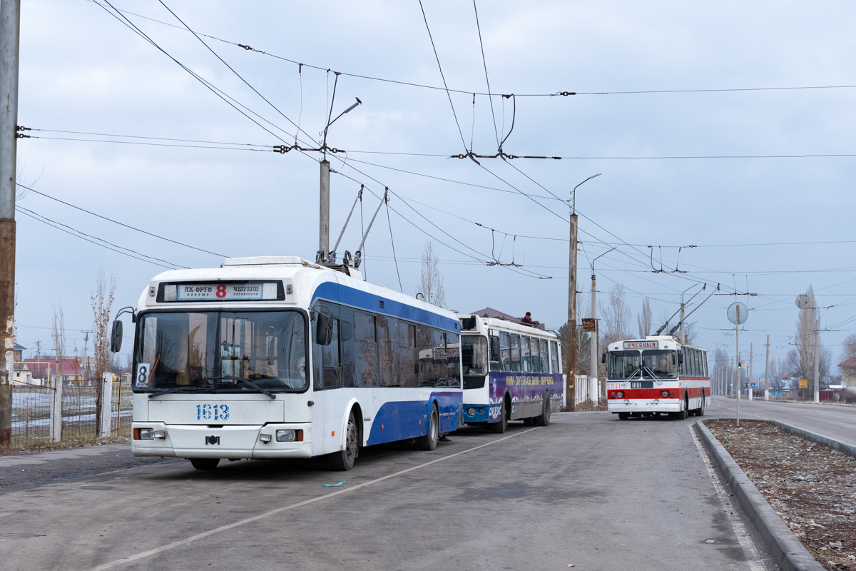 Бишкек, БКМ 32102 № 1613; Бишкек — Заказная поездка на ЗиУ-682Г-018 [Г0Р] № 1511 — 05.02.2023