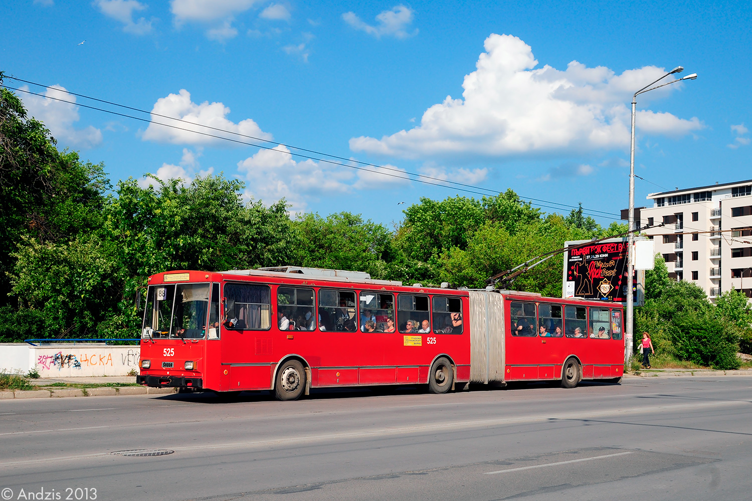 Varna, Škoda 15Tr02/6 Nr. 525